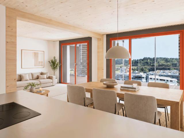 Erstvermietung: 3.5 Zimmer Wohnung an der Stadtgrenze Zug/Baar