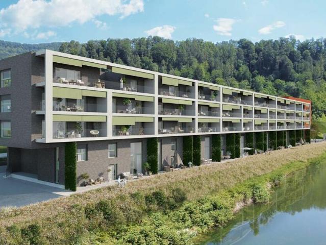 Erstvermietung! 3.5 Zimmer Wohnung mit Terrasse direkt am Wasser