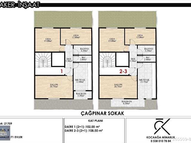 ERTAŞ CADDESİ Bİ 20 GÜE BAŞLANACAK 110 M DAİRE 2+1 DAİRE FIRSAT
