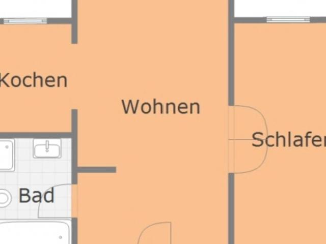 Etagenwohnung in Riesa: 2 Raumwohnung im Zentrum