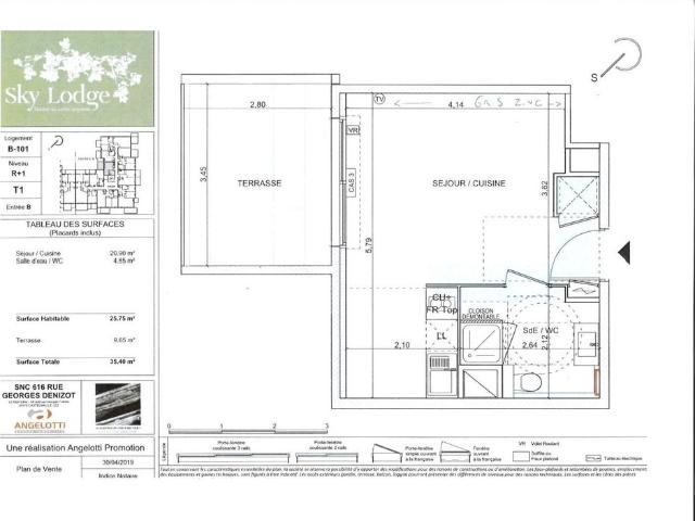 Euro médecine T1 25.75 m²