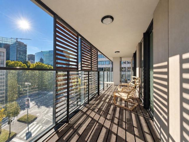 European Quarter 2bed apt with 26m² terrace & 2 car garage