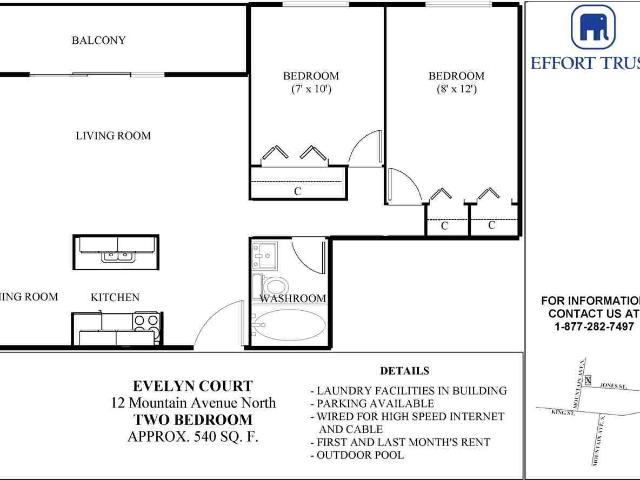 Evelyn Court Apartments 1 Bedroom Apartment for Rent at 12 Mountain Ave N, Hamilton, ON L8G 3P1 Stoney Creek Estates