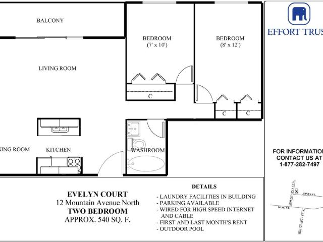 Evelyn Court Apartments Apartment 2 Bedroom Apartment for Rent