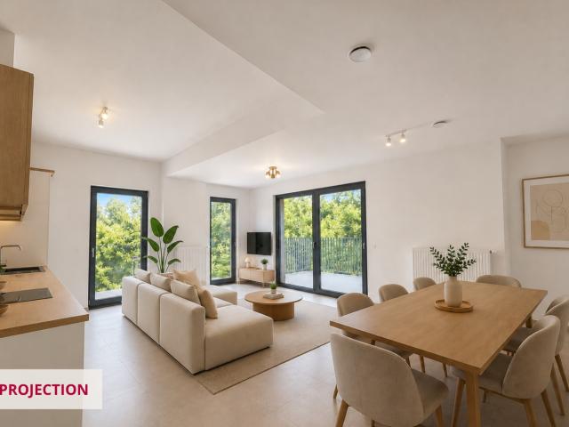 Evere – Rue Colonel Bourg | Beautiful 2 bedroom apartment with large terrace, parking and cellar