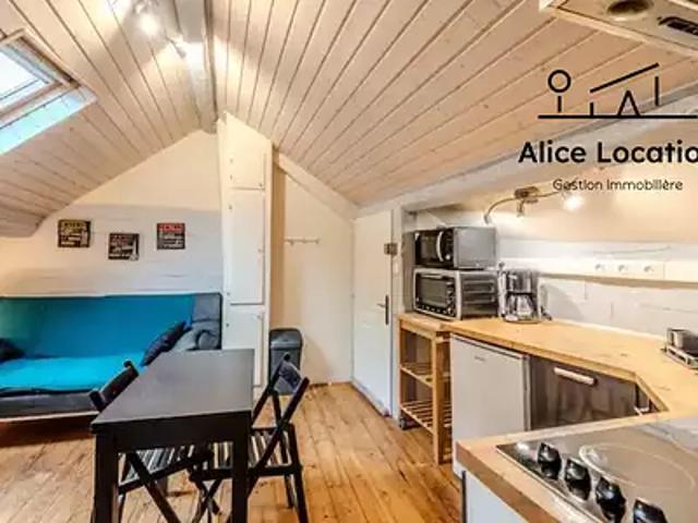 Evian les Bains 74500 Location appartement 2 pièces t2 au dernier étage