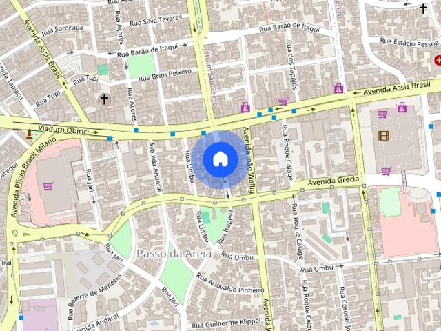 Excelente casa próxima ao Bourbon Shopping Wallig com 04 Dormitórios, garagem coberta para