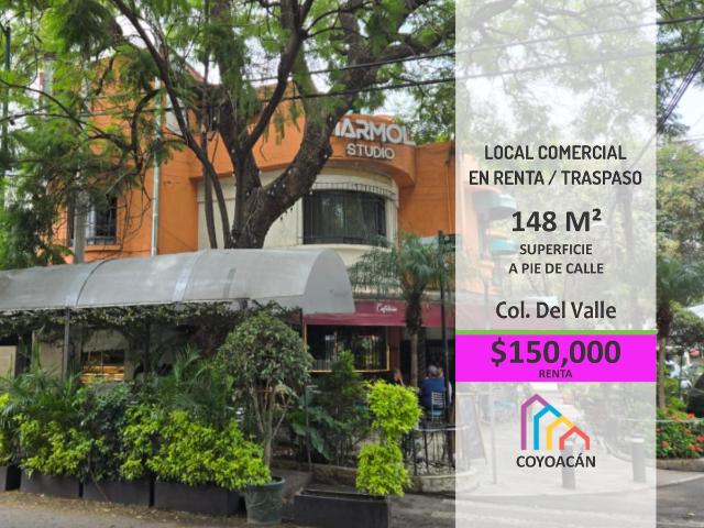 Excelente Local Comercial Traspaso, Col. Del Valle