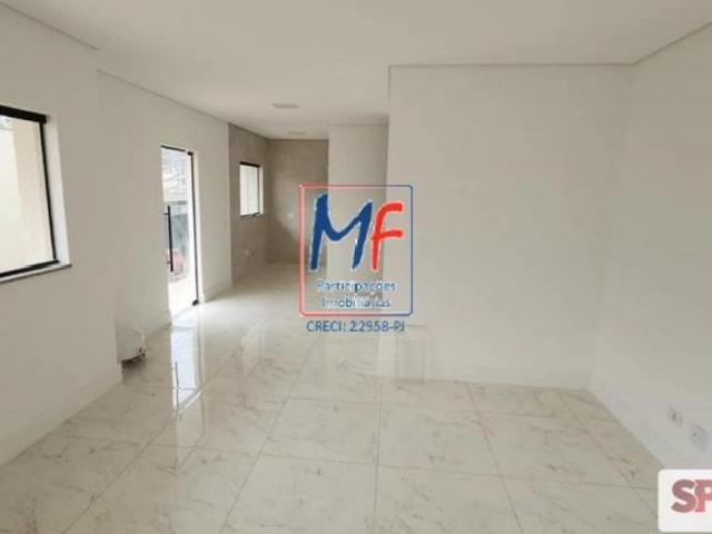 Excelente sobrado em Santo André/SP, 98 m² a.u 3 dormitórios 1 suíte, salas de estar e jantar, c