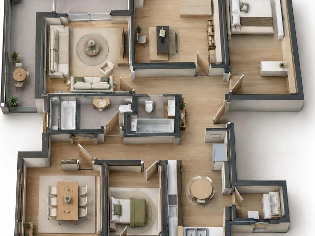 Excelente piso de 4 habitaciones y 2 baños con terraza en Avenida del Cid