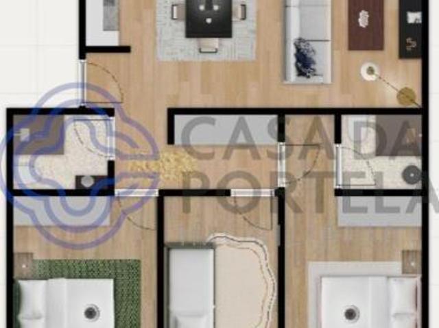 Excelente T3 Totalmente Renovado com Varandas em Benfica 92m² Benfica