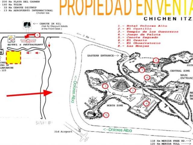 Excelente terreno para desarrollo de 79.5 hectareas diez min de Chichén Itzá