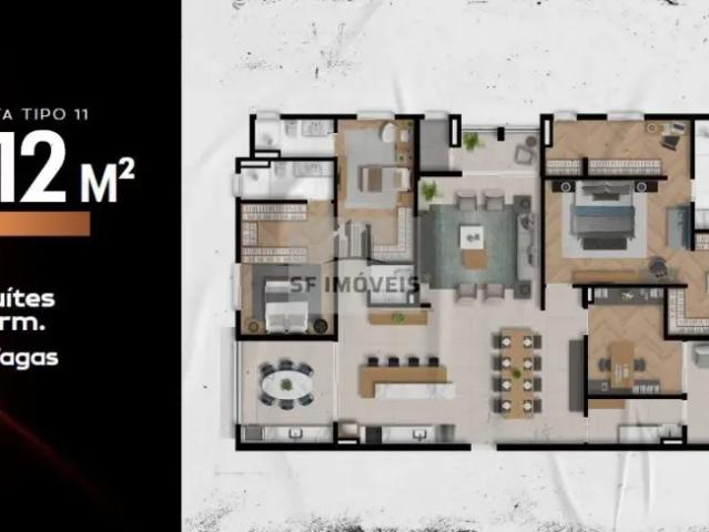 Excelentes apartamentos no Residencial Authentic, 101, 106 e 212m², 3/4 suítes