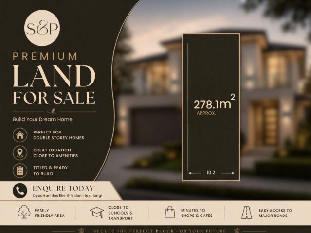 Exceptional Vacant Land in a Fast Growing Lifestyle Precinct