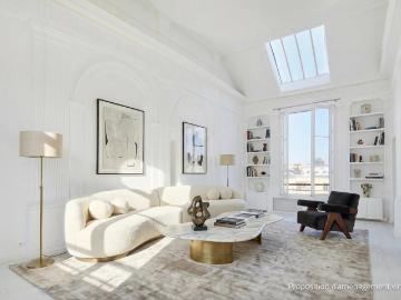 Exceptionnel: un double atelier rue des Beaux Arts 168m² Paris 6ème