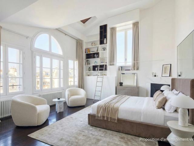 Exceptionnel: un double atelier rue des Beaux Arts 168m² Paris 6ème