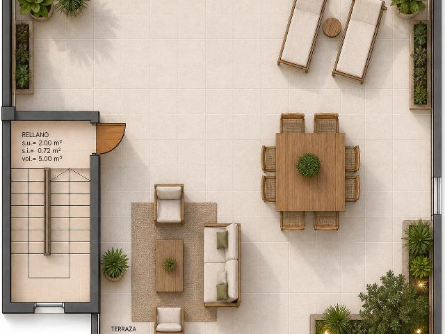 Exclusivo ático con más de 100 m2 construidos y espectacular terraza privada de 87 m2 con vistas panorámicas a la Serra de Tramuntana