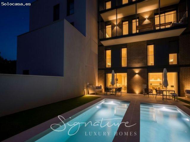 Exclusivo bajo dúplex de obra nueva con jardín y piscina privada en Sarrià