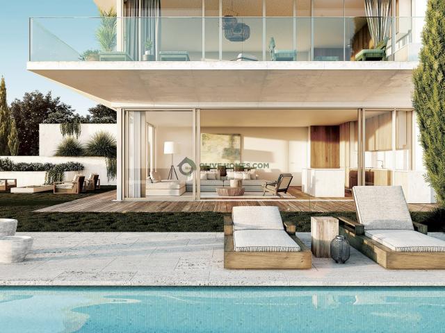 Exclusivo novo apartamento moderno em resort de luxo com vista para o mar