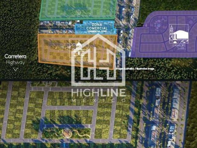 EXCLUSIVO TERRENO PREMIUM EN PUERTO MORELOS DE 452 m2 y desde 700 mil peso