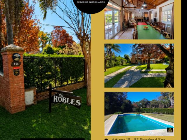 Exclusiva casa amoblada en Barrio Riverland