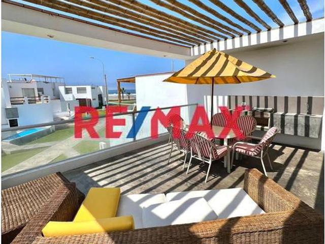 Exclusiva Casa De Playa Amoblada En Condominio Moravia – 3 Suites, Terraza Con Parrilla Y A 8 Min Del Boulevard De Asia