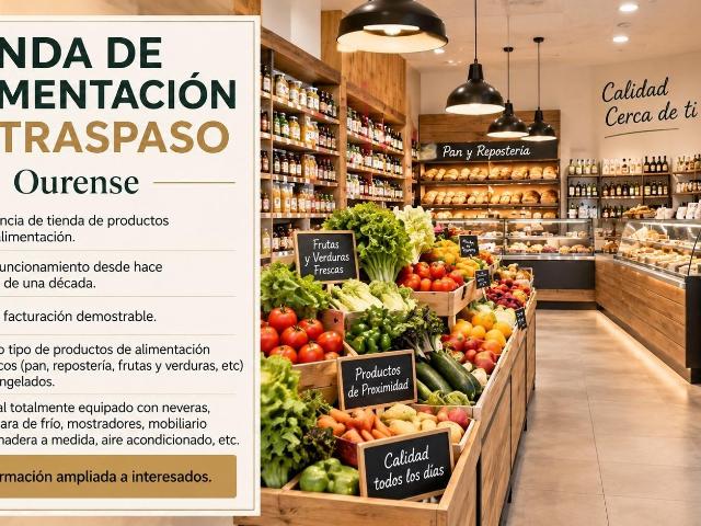 EXCLUSIVA: TRASPASO DE TIENDA DE ALIMENTACIÓN SITUADA EN EL BARRIO DEL COUTO