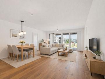 Exclusive 3.5 room new build apartment in the AuPark modern living with a view of Lake Zurich