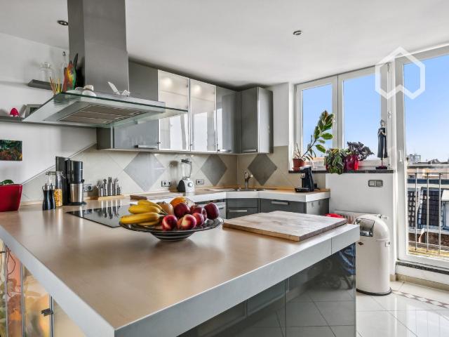 Exclusive 3 room maisonette apartment in Cologne Sülz with cathedral view, Koln Amsterdam Apartments for Rent
