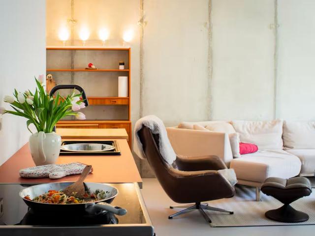 Exclusive 212 m² designer loft on the Spree with terrace & parking space, Berlin Amsterdam Apartments for Rent