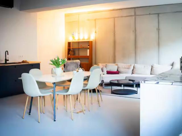 Exclusive 212 m² designer loft on the Spree with terrace & parking space, Berlin Amsterdam Apartments for Rent