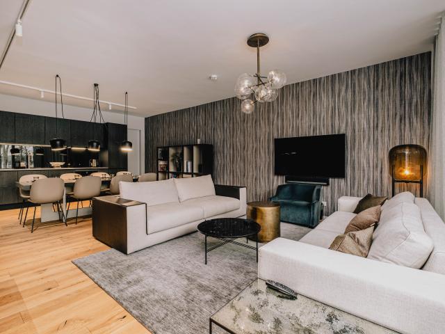 Exclusive 4 room apartment in Bad Saarow with lake view, pool, sauna and fireplace