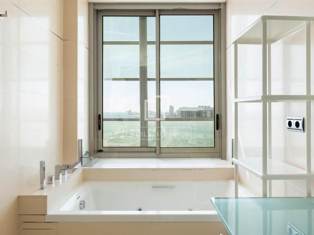 Exclusive duplex penthouse with private terrace, swimming pool, and panoramic sea views in Illa del Mar