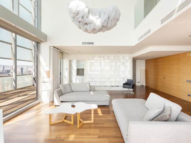 Exclusive duplex penthouse with private terrace, swimming pool, and panoramic sea views in Illa del Mar