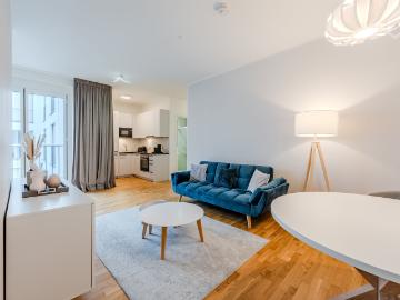 Exclusive, fully furnished 2 room luxury studio in the 3 Höfe Residence