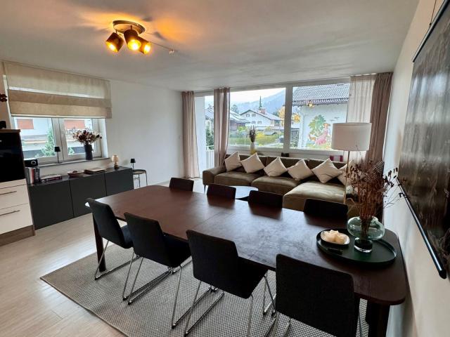 Exclusive, fully furnished 3 room apartment with balcony in Garmisch Partenkirchen