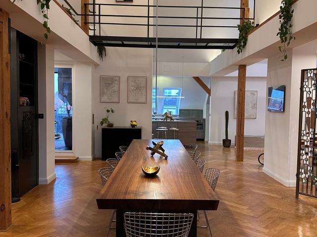 Exclusive Maisonette Penthouse with Private Terrace & Fireplace in Prime Location, Berlin Amsterdam Apartments for Rent