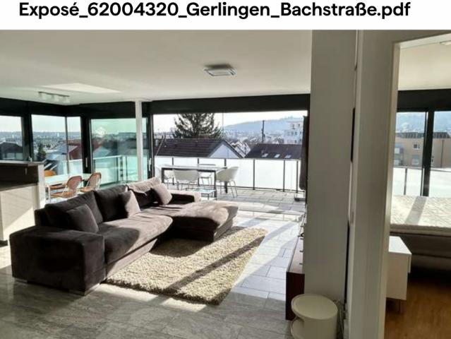 Exclusive penthouse fully furnished in Gerlingen
