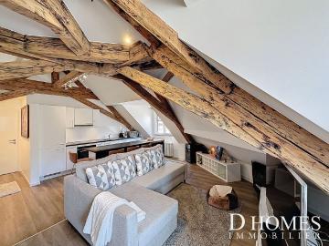 EXCLUSIVE Renovated loft style apartment in the center of Aubonne