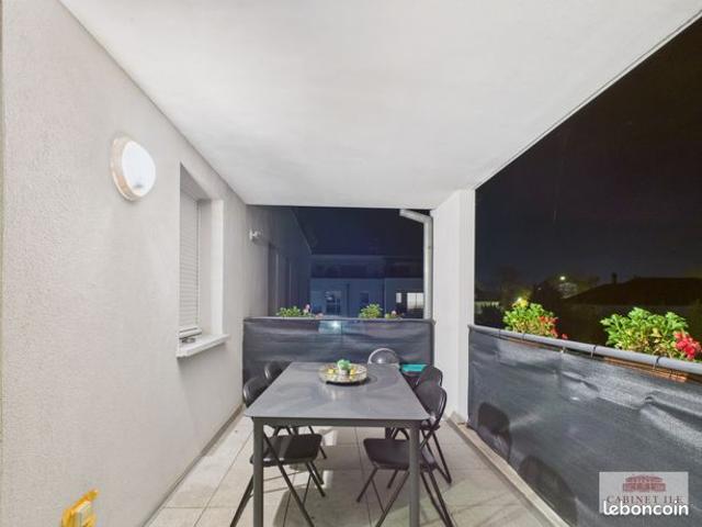 EXCLUSIVITÉ – T2 rénové avec balcon couvert de 18 m² à Erstein