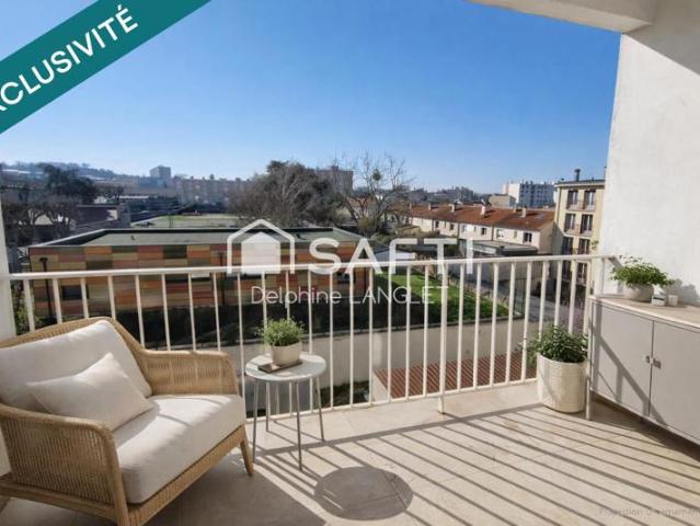 EXCLUSIVITÉ – T5 91 m² balcon, garage et cave – Reims Clémenceau