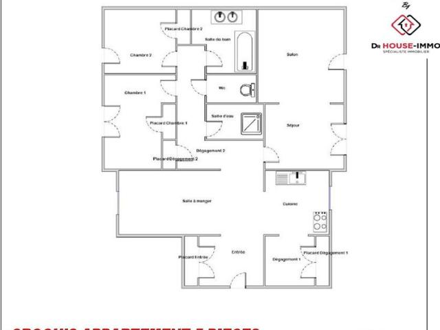 EXCLUSIVITÉ Vaste Appartement Familial et Lumineux de 108 m² sur 5 pièces Limay 78520