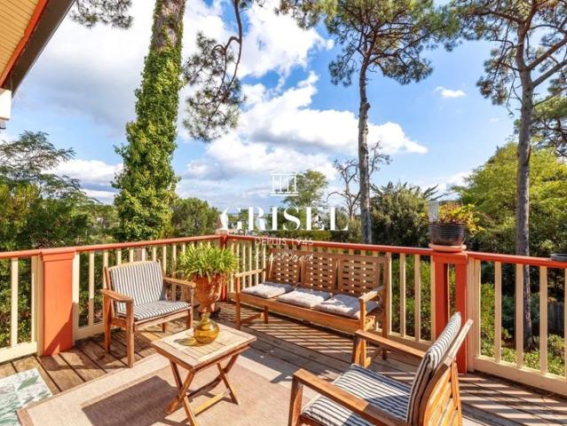 Vue Bassin Villa bois à Lège Cap Ferret