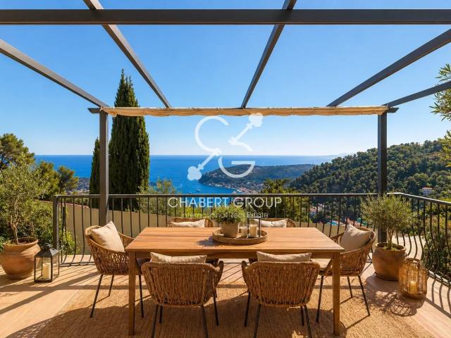 EXCLUSIVITÉ VILLEFRANCHE SUR MER – VILLA 3 PIÈCES – 51 M² – VUE MER PANORAMIQUE – TERRASSES – GARAGE TERRAIN 250 M²