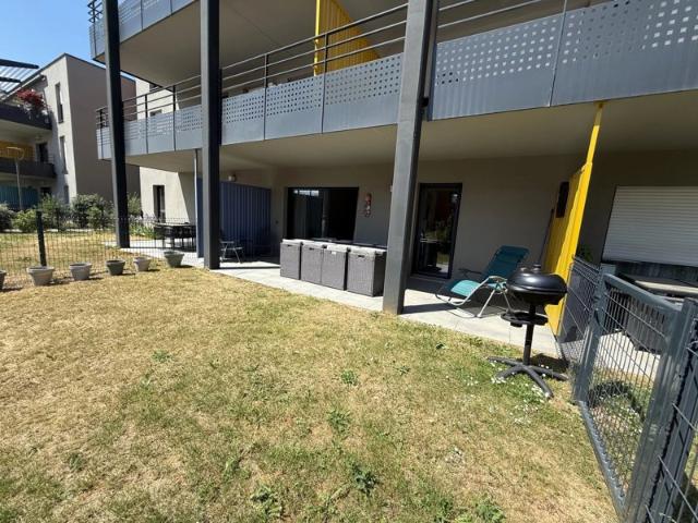 ? EXCLUSIVITÉ FANN’IMMO – Appartement meublé T1 avec terrasse, jardin et parking à Basse Ham
