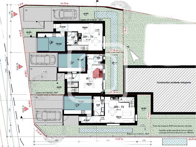EXCLUSIVITE MAISON CONTEMPORAINE SECTEUR CORMONTREUIL 4 pièce s 81 m2 AVEC GARAGE