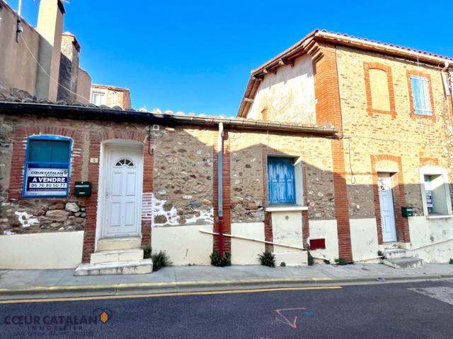 EXCLUSIVITE PASSA Maison en pierres 60m2 plain pied + co