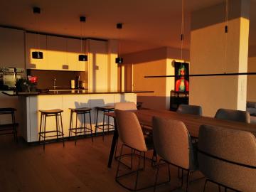 Executive Lake Residence – 200 sqm Glass Front Designer Apartment with Terrace – Wörthsee