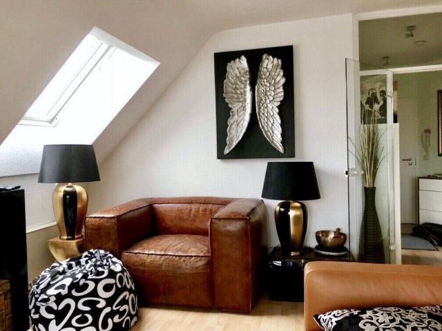Executive Penthouse with Skyline View, AC & High End Furnishing in Dreieich Frankfurt Area