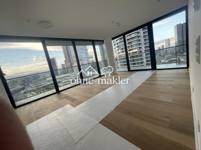 Exkl. 3 room apartment Eden Tower, gym, roof top terrace, skyline panorama, v. privat